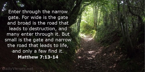 The straight and narrow